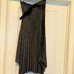 Zara skirt black and whit polka dot